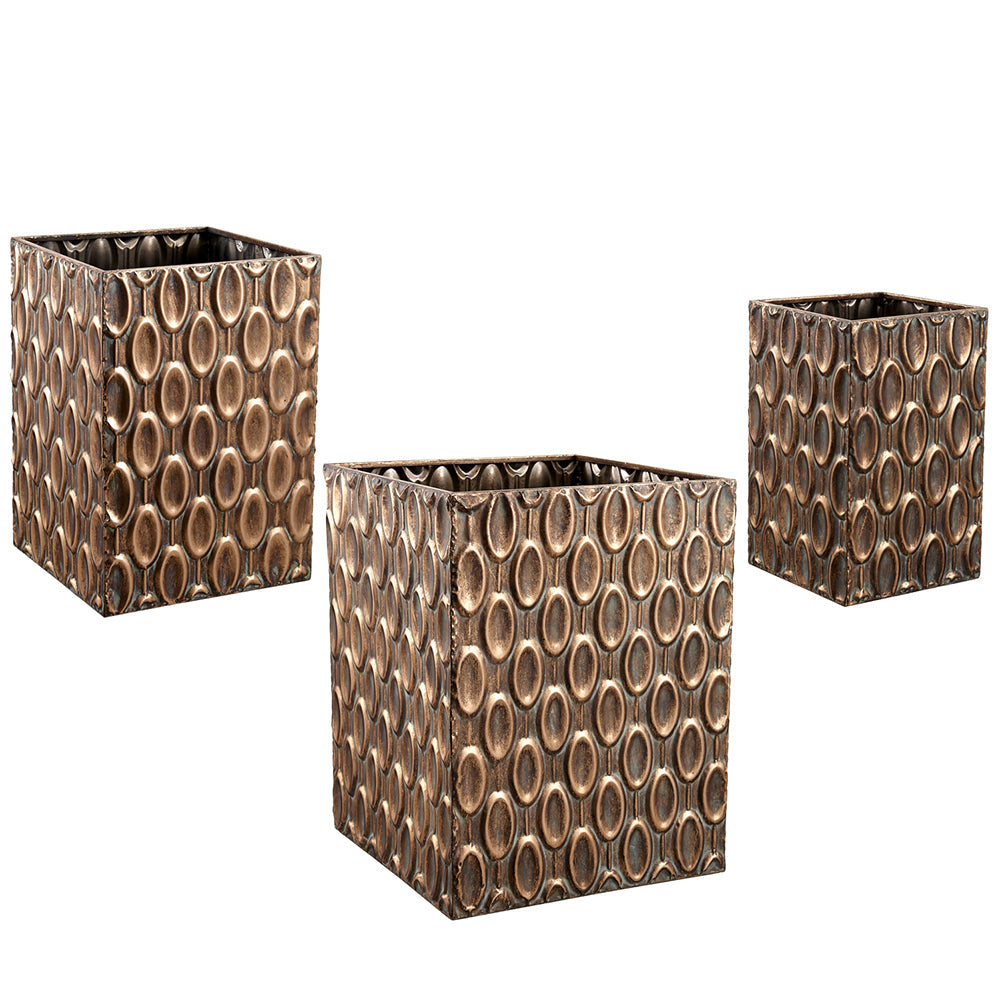 15.5" D 20"H Metal Planter (LARGE ONLY)