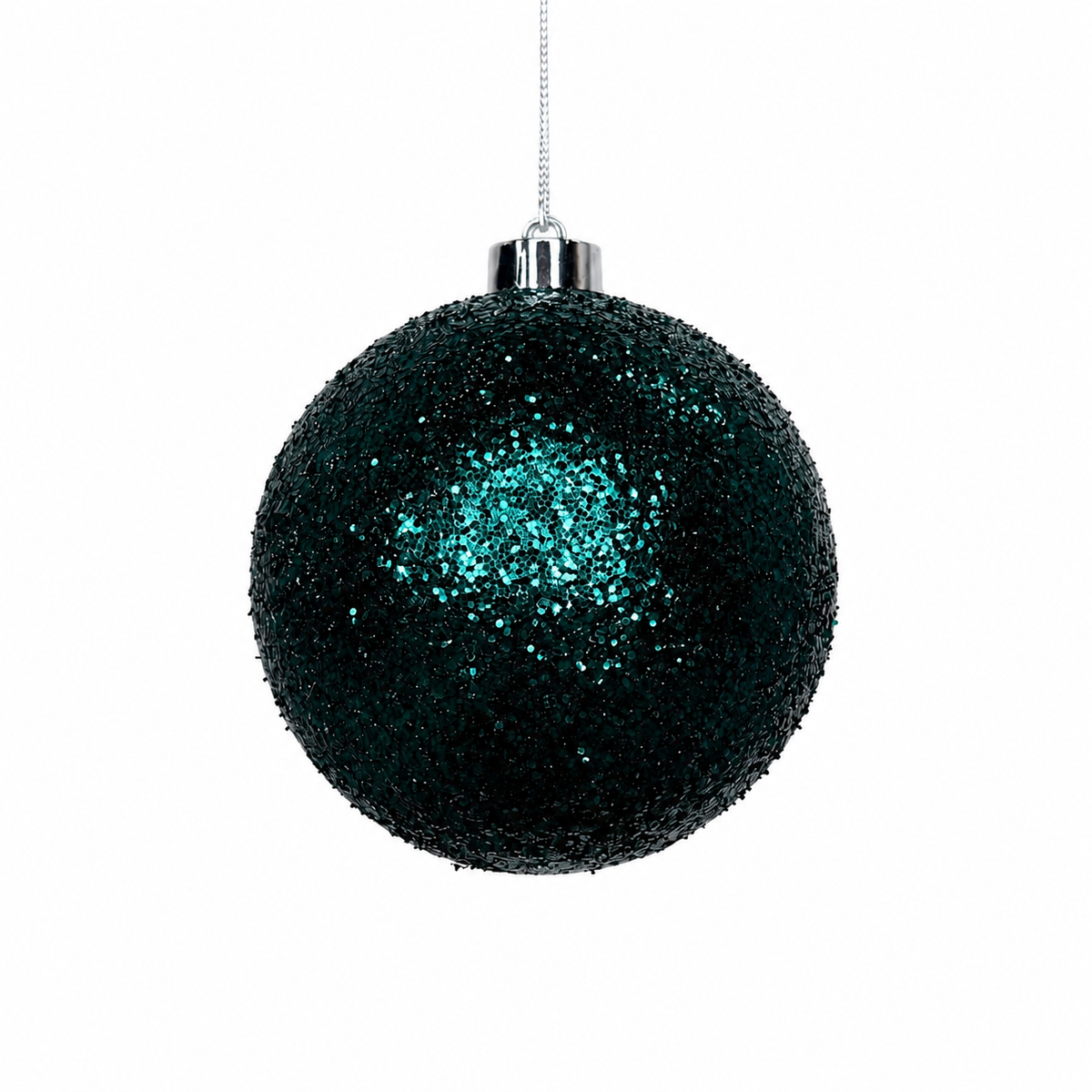 120mm Green Glitter Ball Ornament