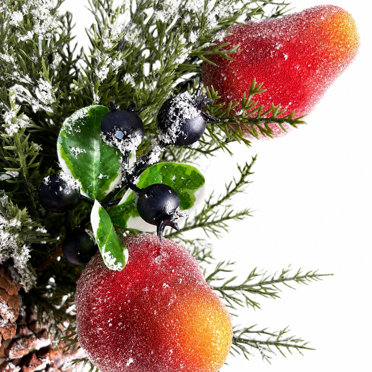20" Sugared Pear and Berries Bush