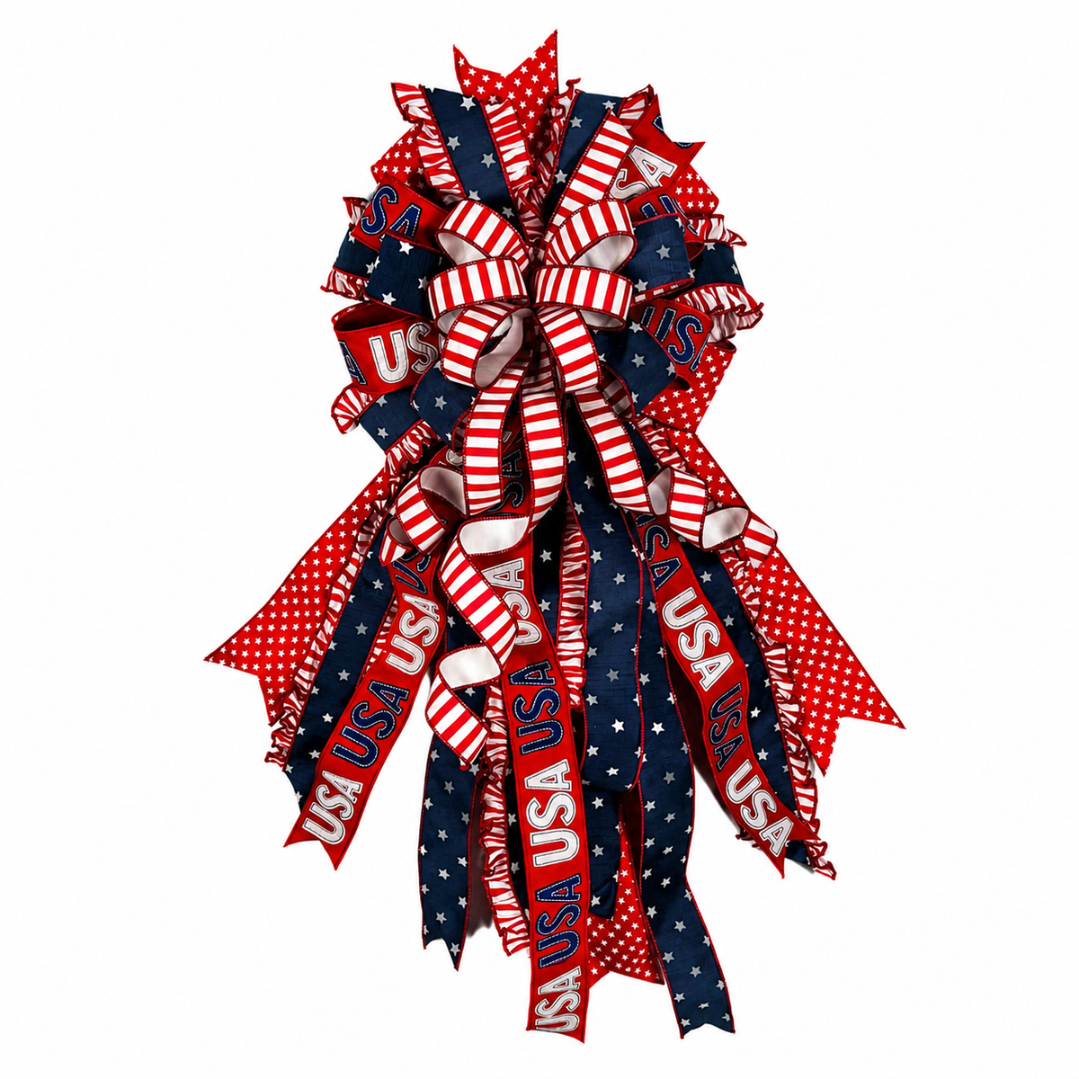 18" X 40" HAPPY BIRTHDAY USA BOW