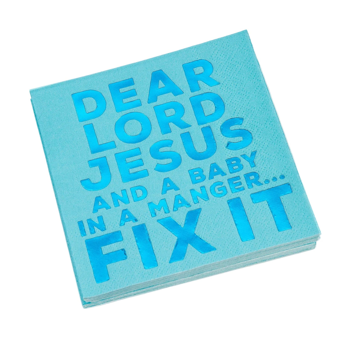 Dear Lord Jesus Fix It, Beverage Napkin..Package Of 20