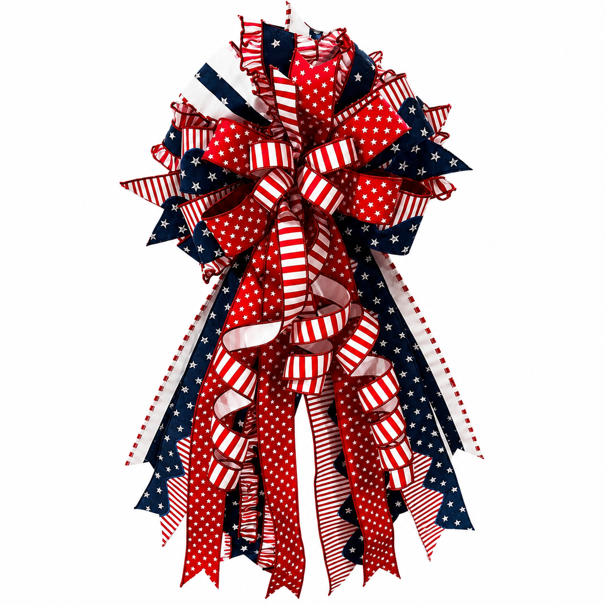 18" X 40" STAR SPANGLED BOW FOR ENTRYWAY