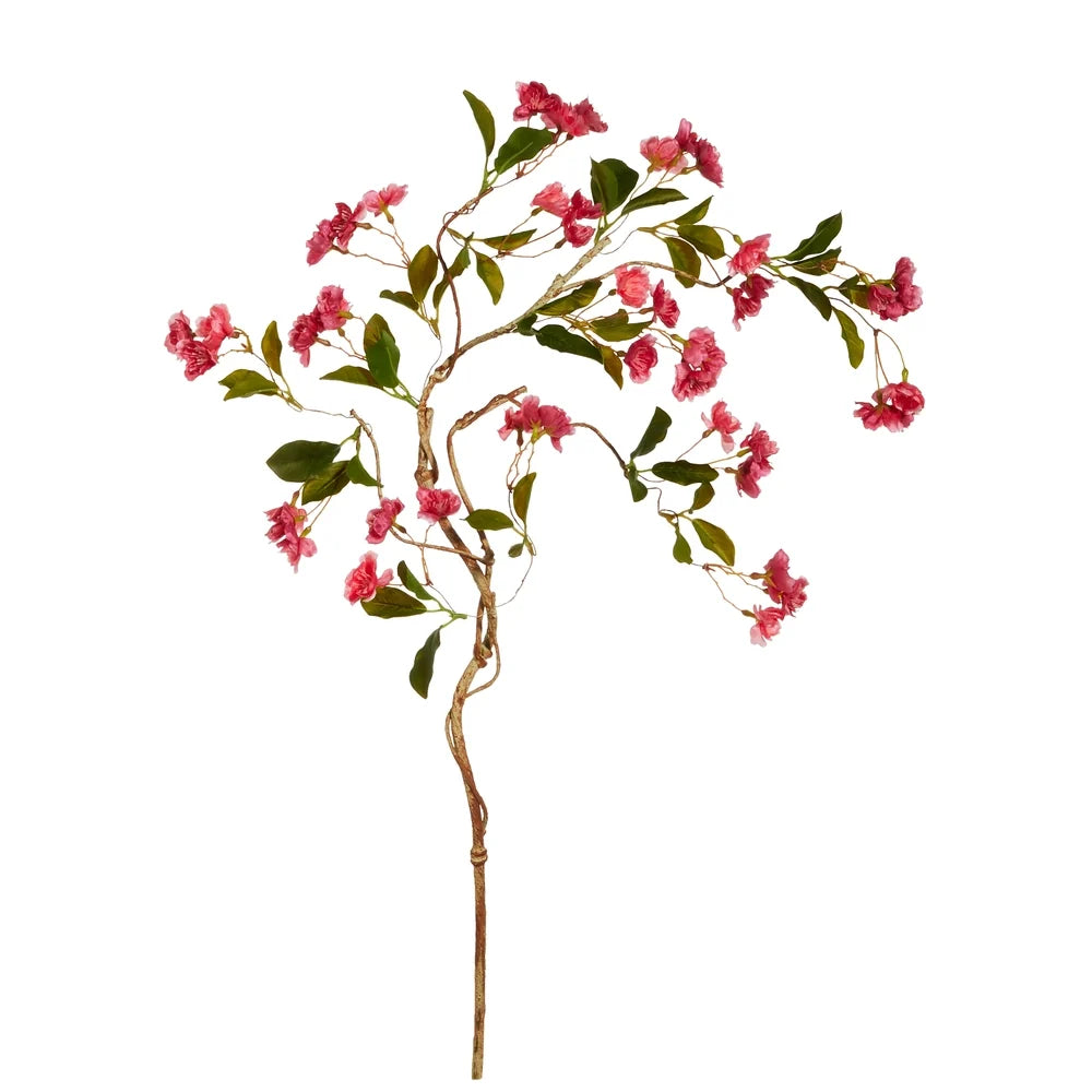 35" Pink Cherry Blossom Branch