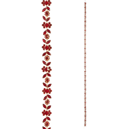 5' Red Jewel Garland