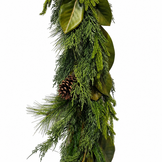 9' Home for Christmas with Magnolia Real Touch Garland