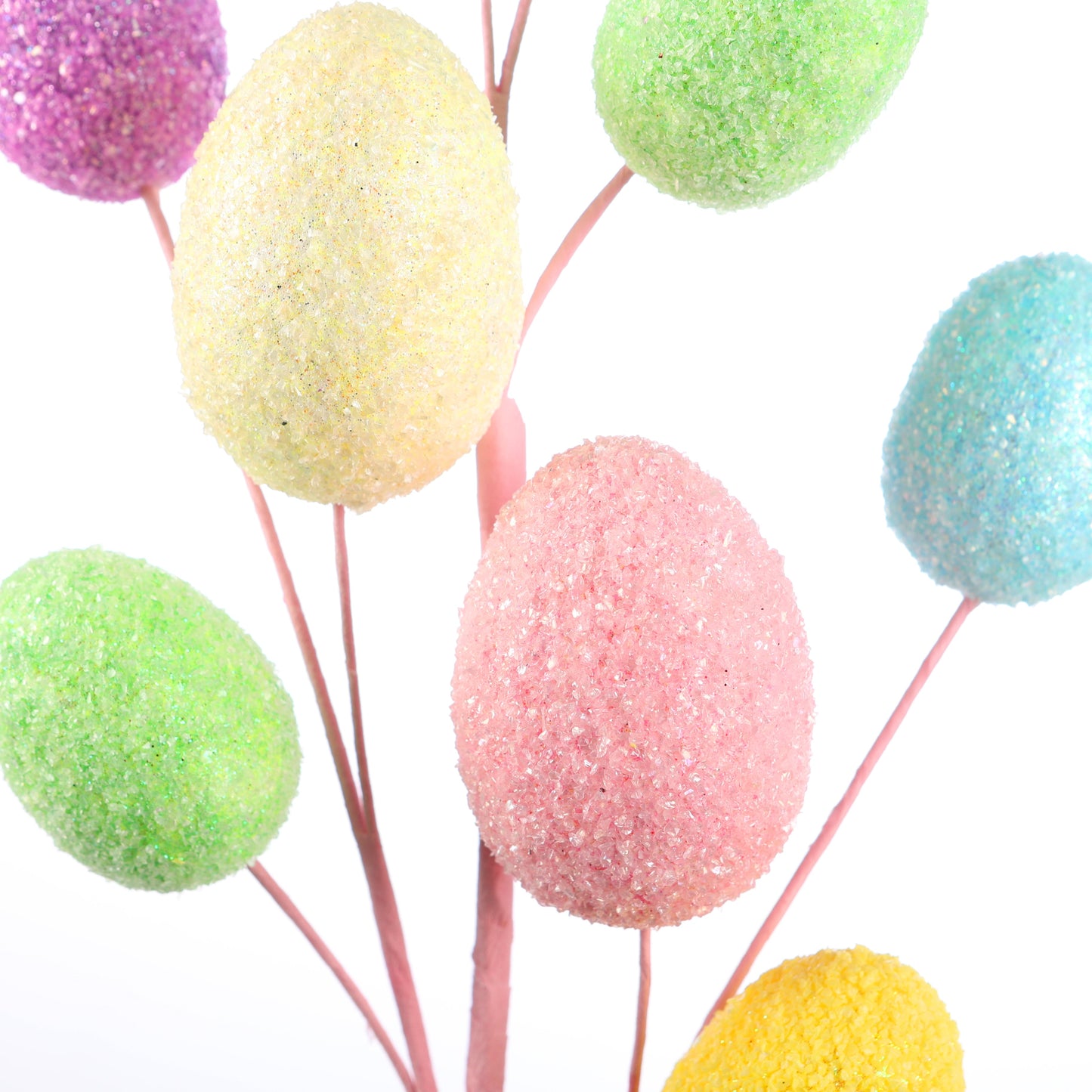 28.75" Multi Color Eggs Stem (Light Pink Stem)