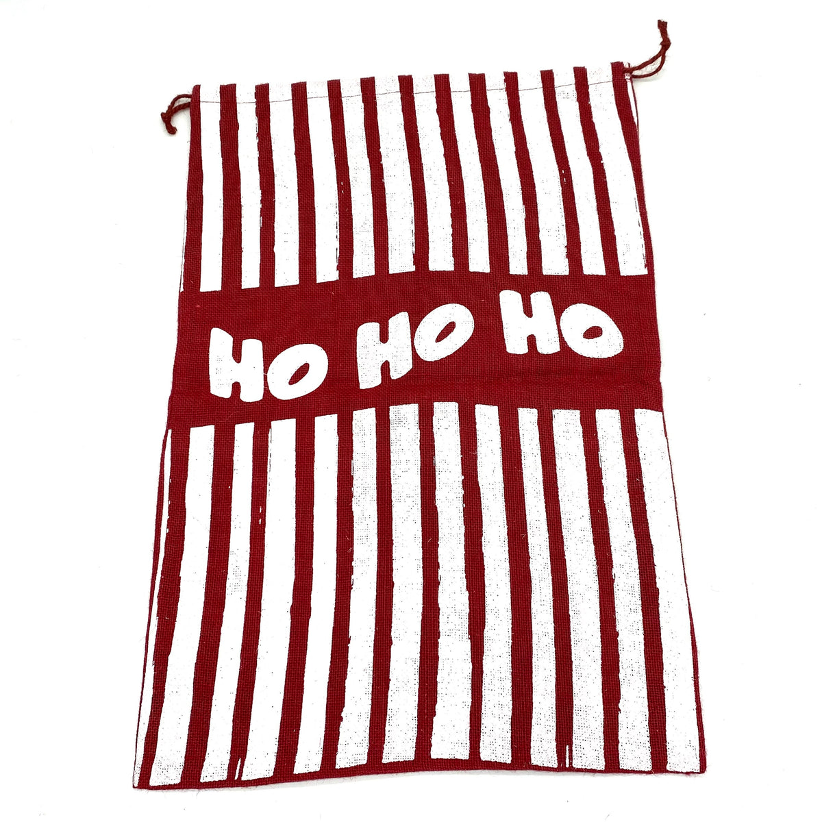 SANTA SACK "HO HO HO" IN JUTE  19" X 28"