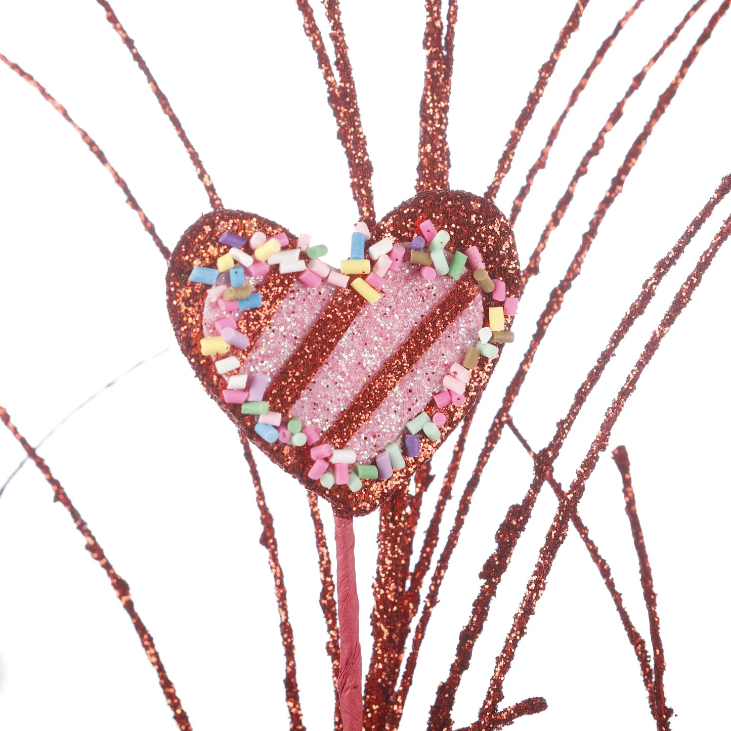 29" Heart Spray Red/Pink