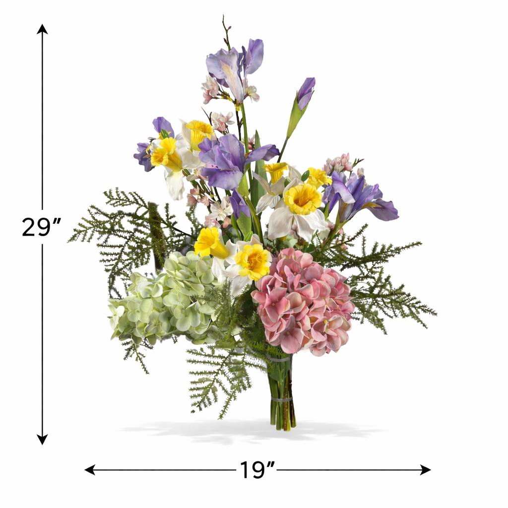 LARGE SPRING GARDEN DROP-IN REAL TOUCH FLORAL DESIGN