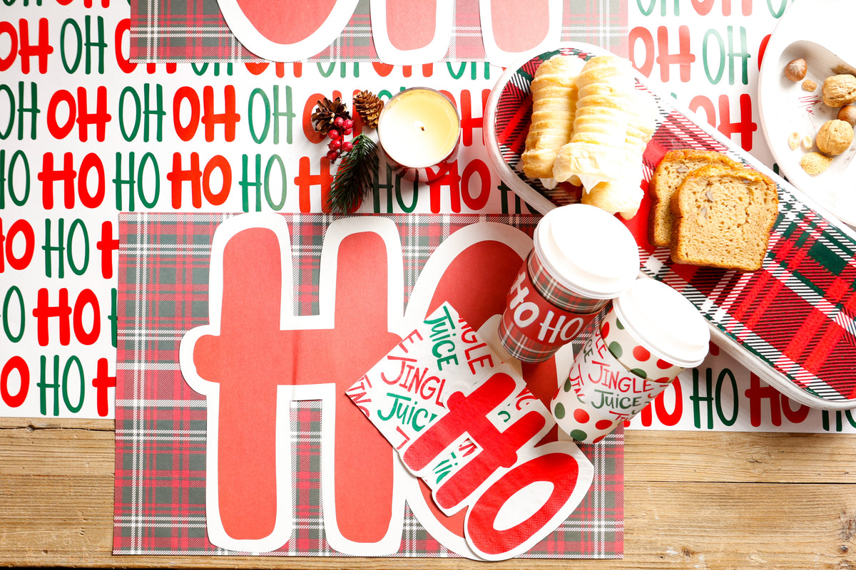 Ho Diecut Beverage Napkin..16 Pieces Per Pkg