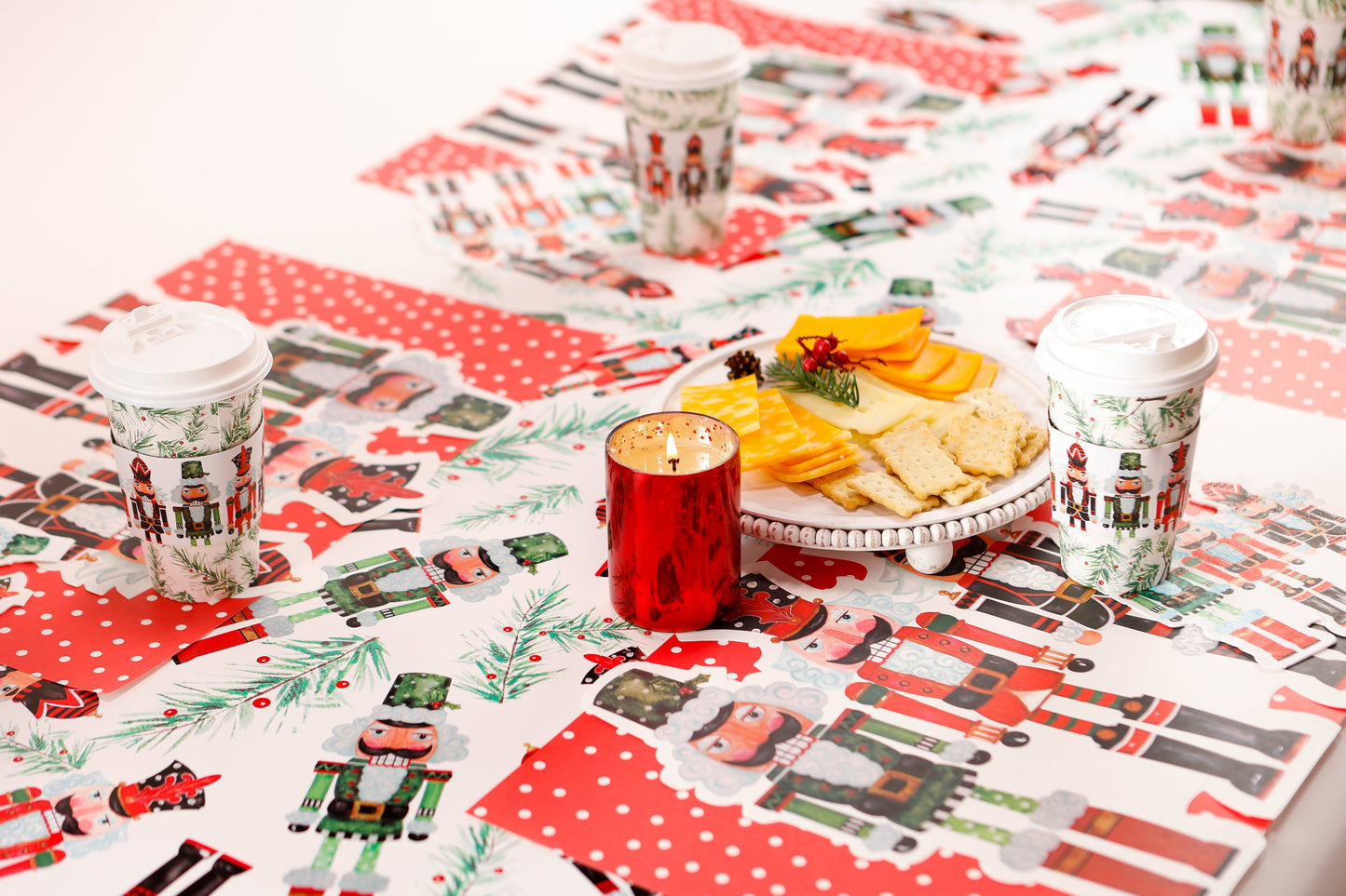 Nutcracker Story- Assorted Nutcrackers Table Runner..