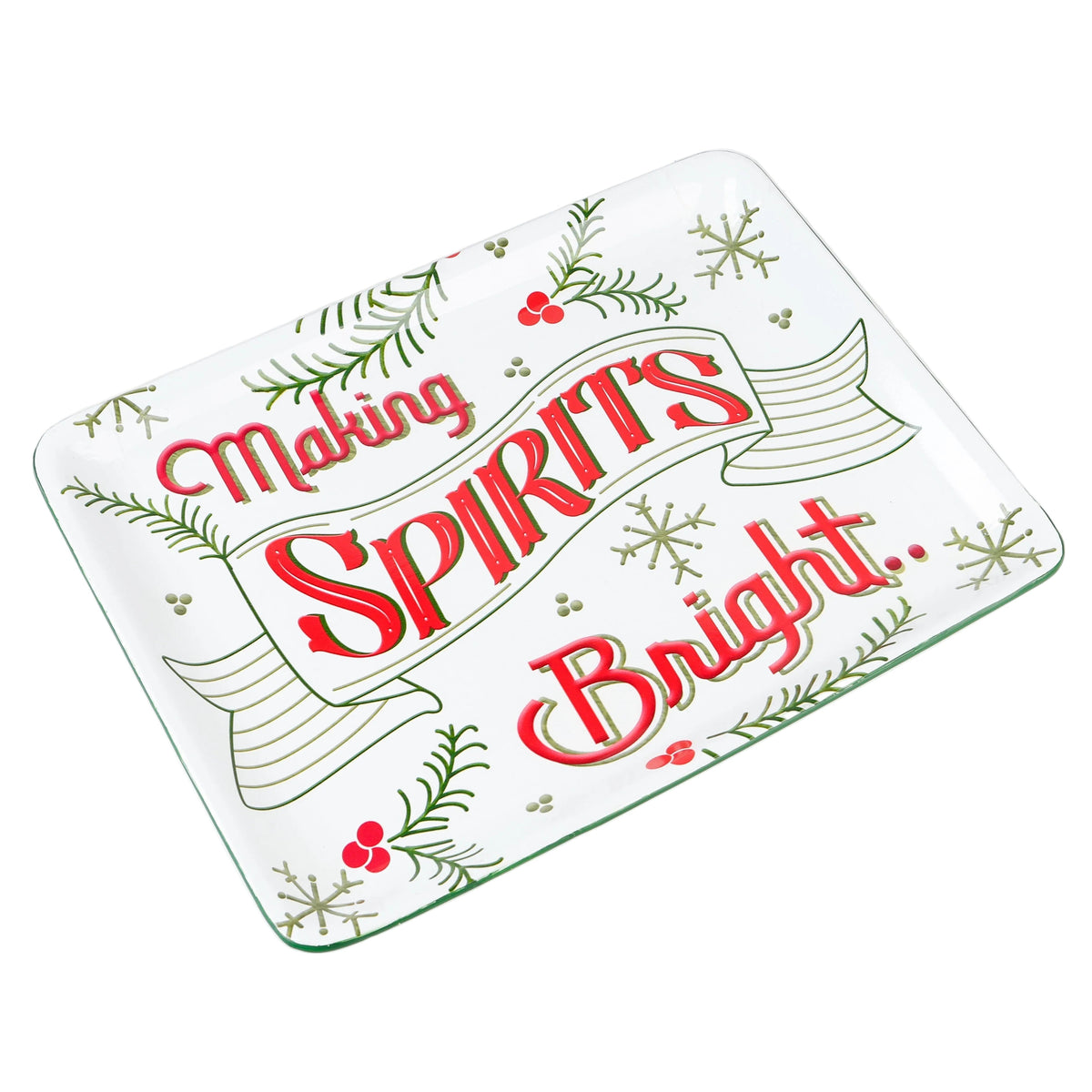 Making Spirits Bright Metal Tray