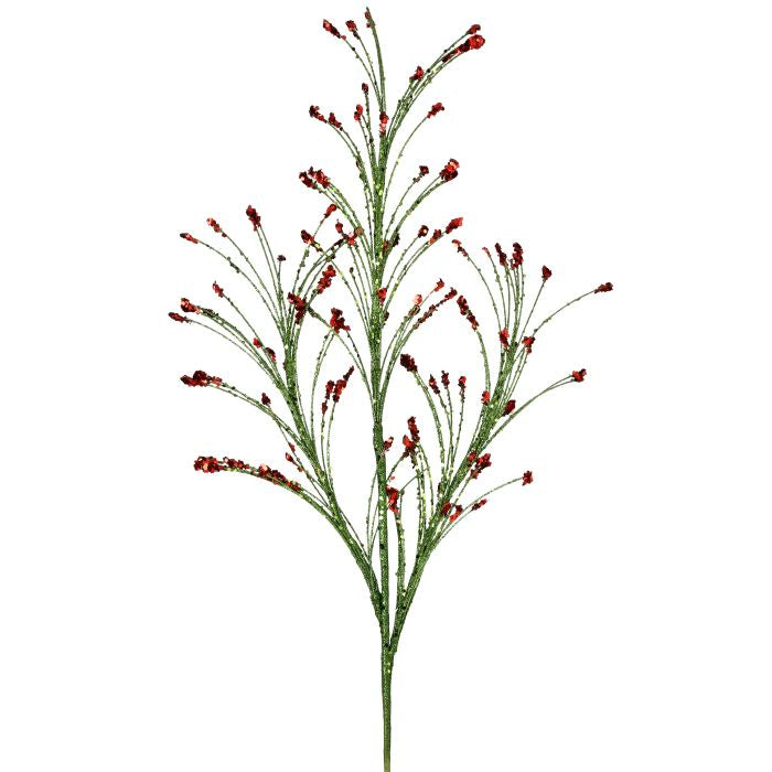 36" GLITTER SEQUIN TIP GRASS SPRAY