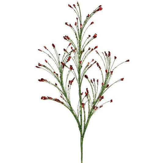 36" GLITTER SEQUIN TIP GRASS SPRAY