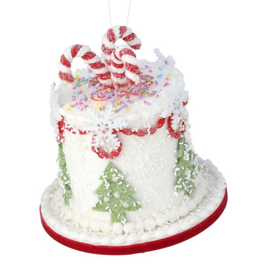 7.5" HOLIDAY SWEETS CAKE ORNAMENT