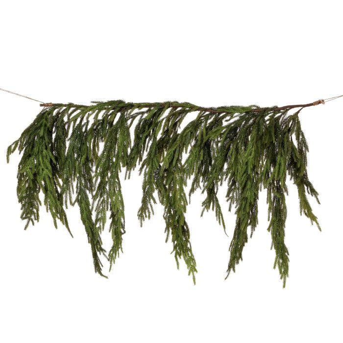 40X27"REAL TOUCH NORFOLK PINE DRIPPNG GARLAND