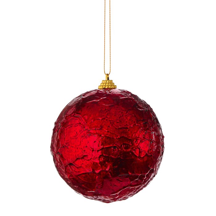 4" CRINKLE FOIL BALL ORNAMENT