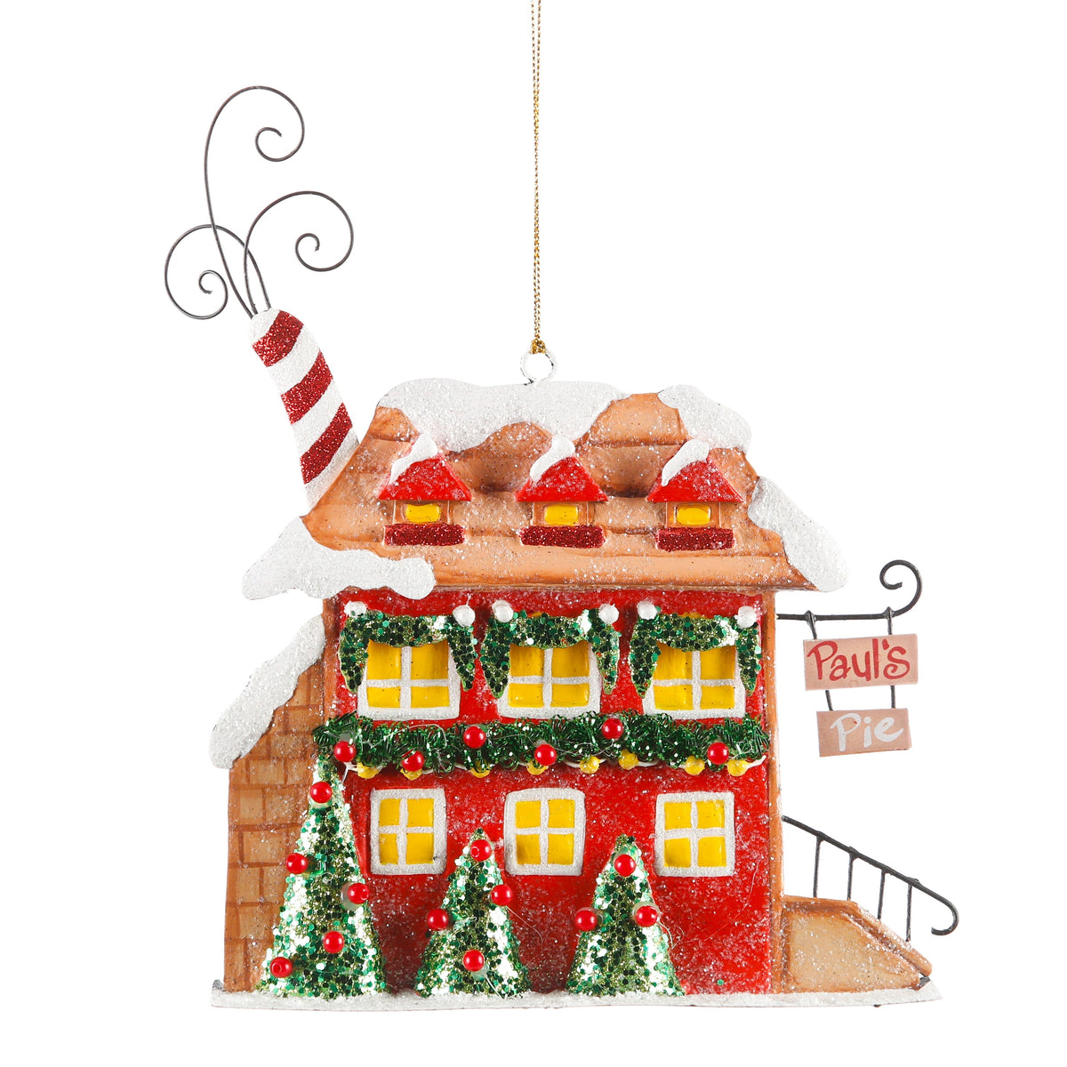 Paul's Pie House Orn. 6.5"X 7.75"