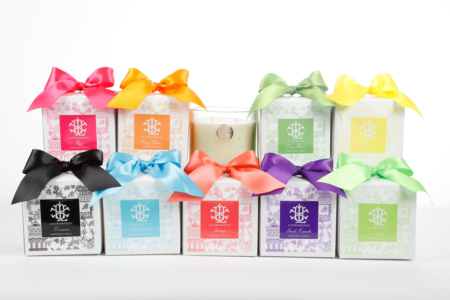 Luxurious 13 oz Candle in White Box with Bow