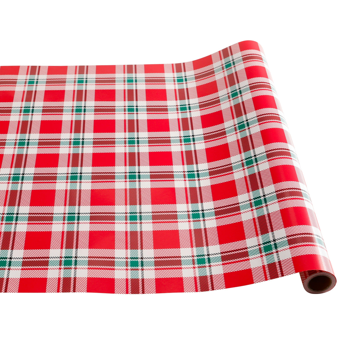 Hand Script Story- Red/White/Green Plaid Table Runner