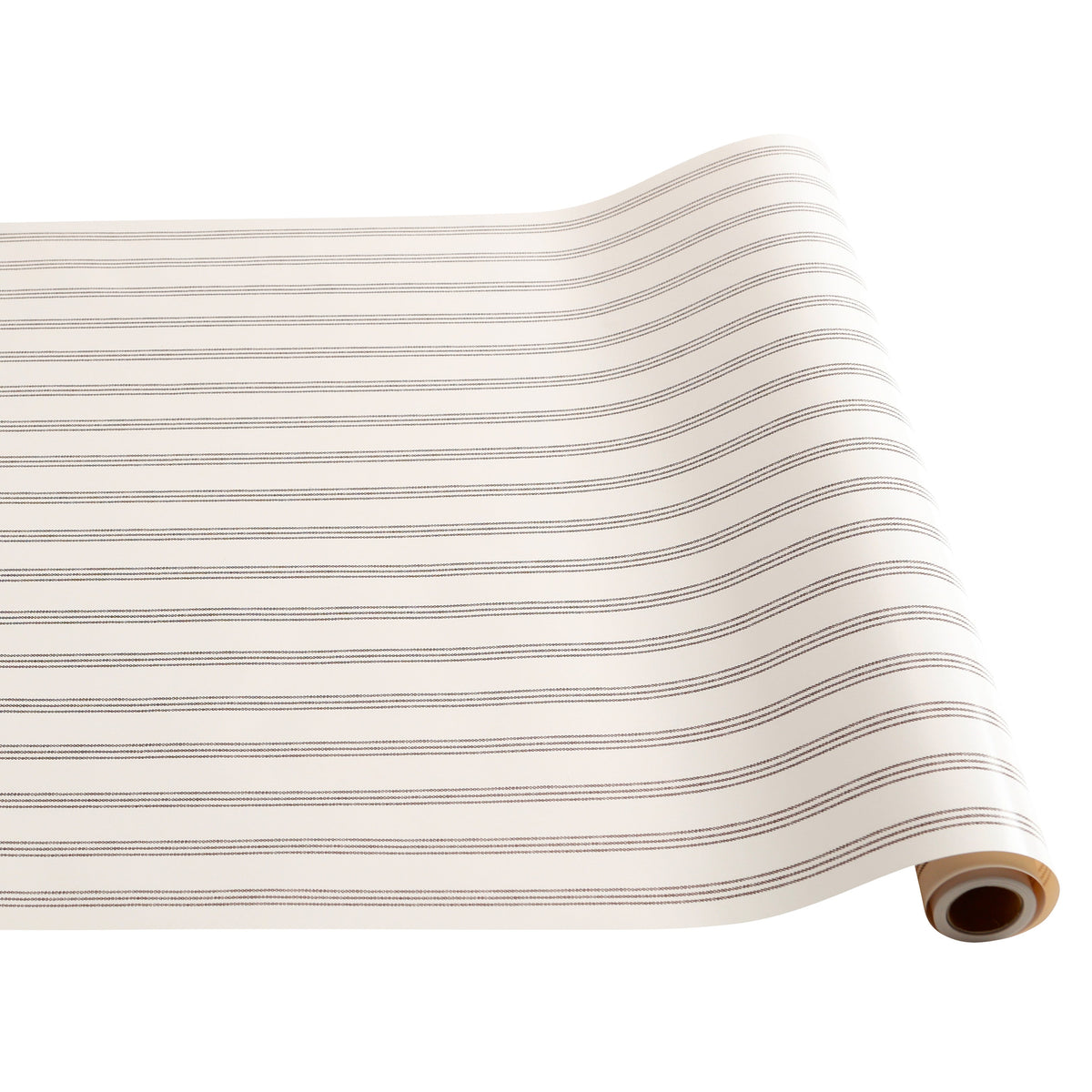Thanksgiving Story- Brown Triple Stripe On Cream Table Runner..