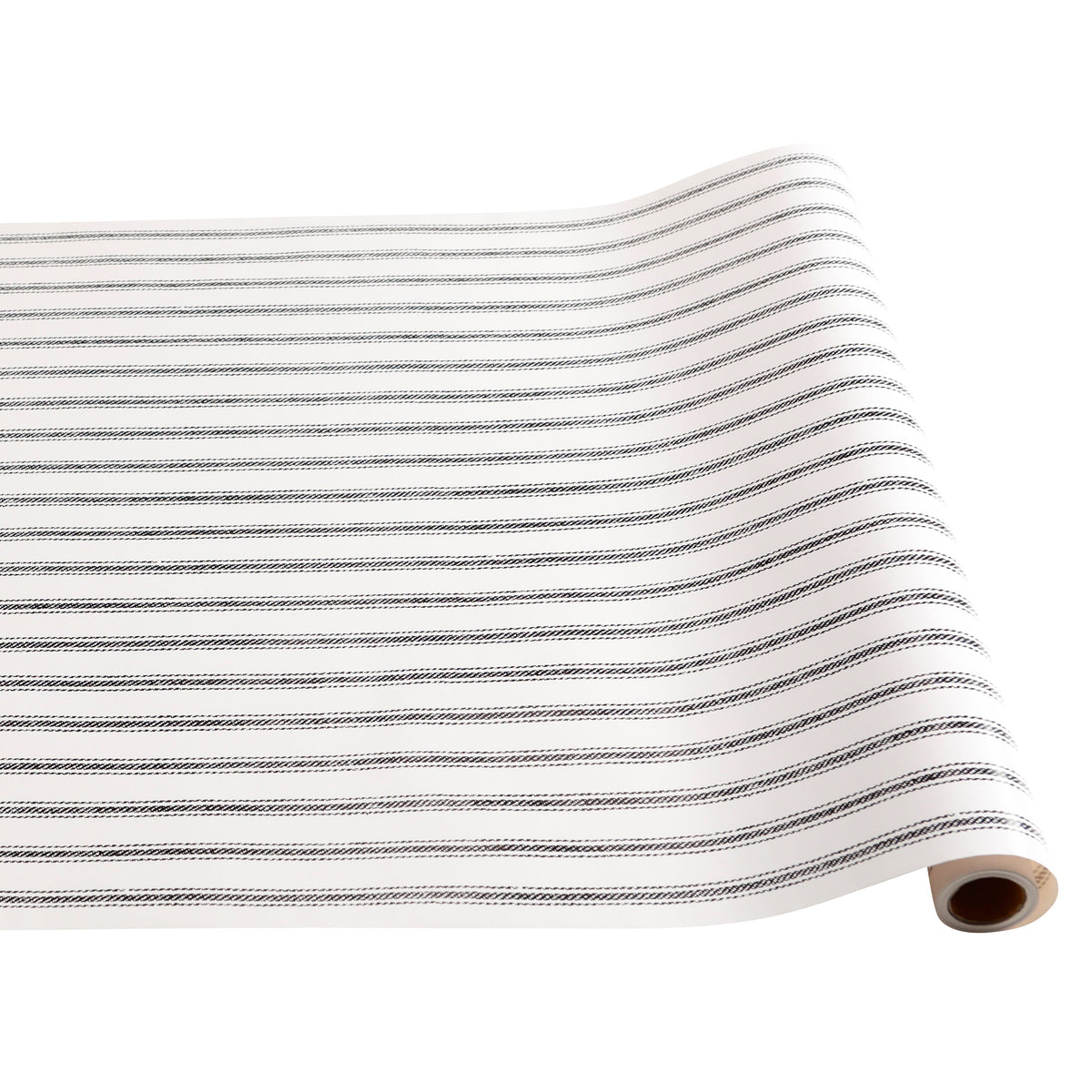 Halloween Story- Black Ticking On Cream Table Runner..