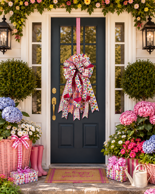 18" X 40" THE CELEBRATION PARADE PREMADE BOW