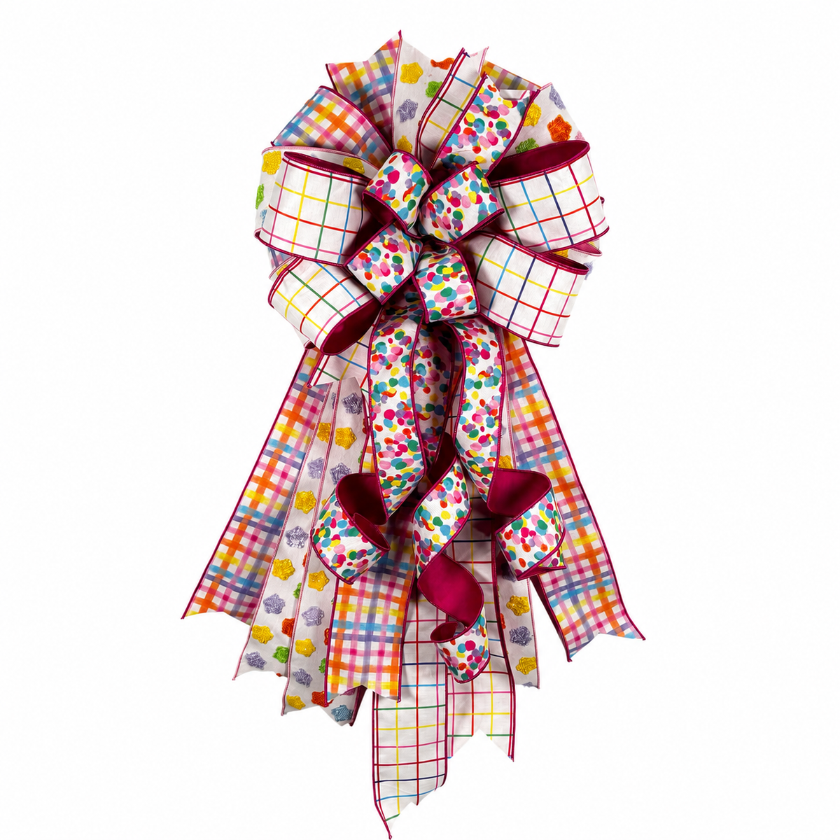 18" X 40" THE CELEBRATION PARADE PREMADE BOW