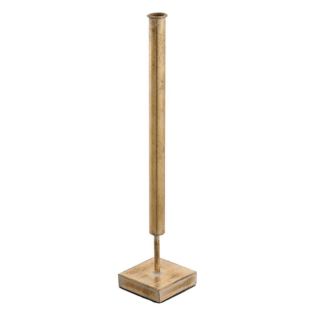 19.5" Metal Tube Holder With Plate