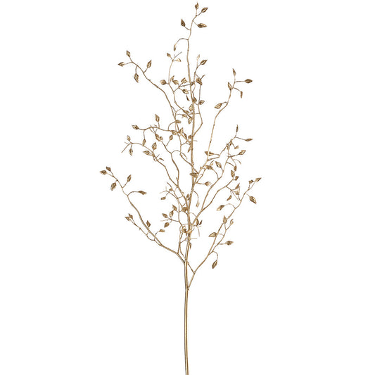 38" Metallic Mini Leaf Spray