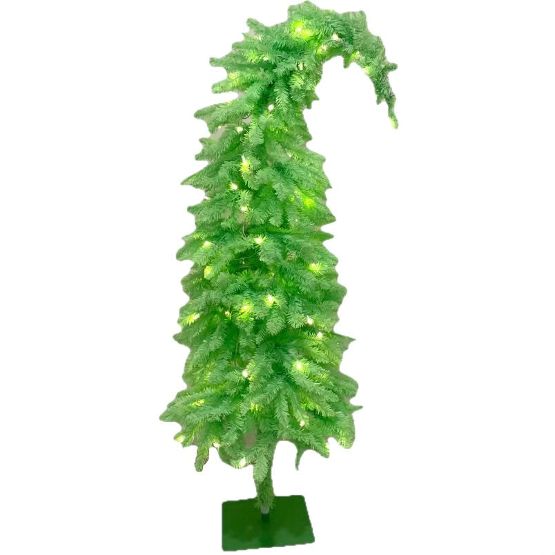 5' WHIMSICAL LIME GREEN TREE AC 100 LIGHTS